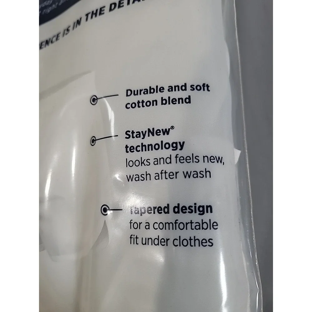 2 Pack Jockey XL(40-42)‎ Classics Tapered Woven Boxers Underwear Men White